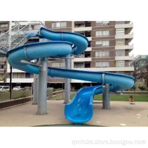 Outdoor Fiber Glass Kid Water Slides , Aquasplash Open Wate